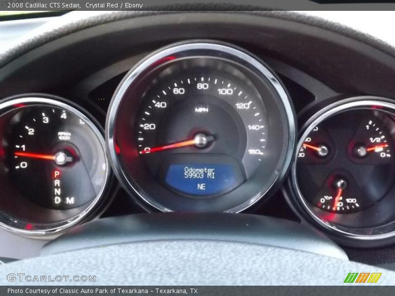 Crystal Red / Ebony 2008 Cadillac CTS Sedan