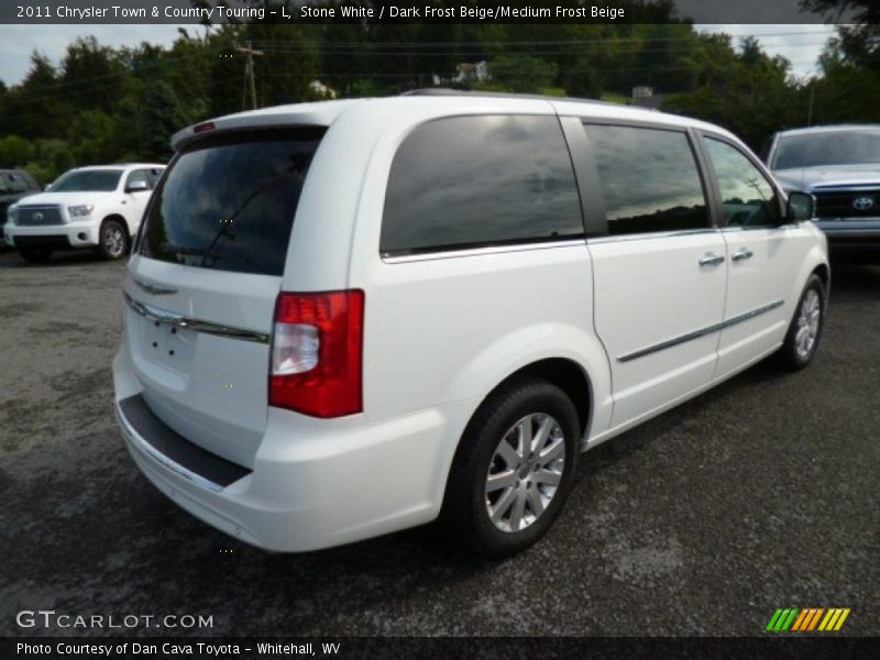 Stone White / Dark Frost Beige/Medium Frost Beige 2011 Chrysler Town & Country Touring - L