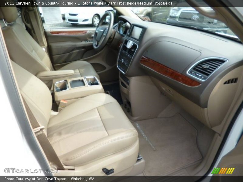 Stone White / Dark Frost Beige/Medium Frost Beige 2011 Chrysler Town & Country Touring - L