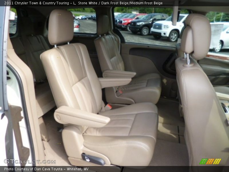 Stone White / Dark Frost Beige/Medium Frost Beige 2011 Chrysler Town & Country Touring - L