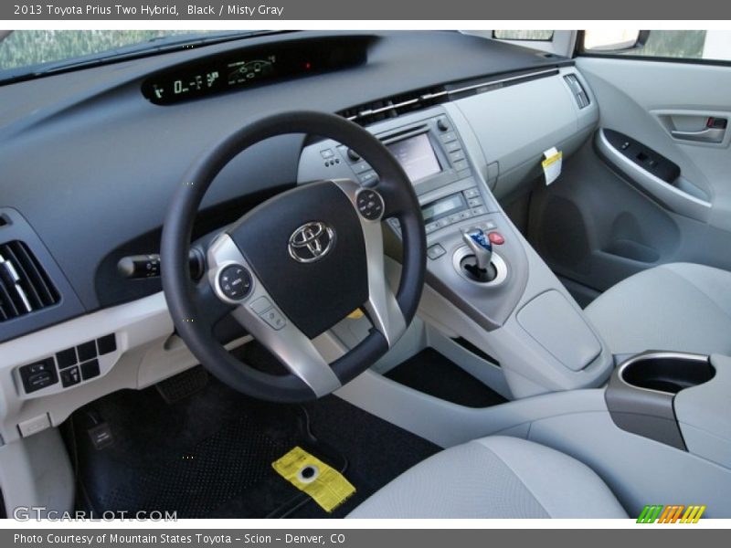 Black / Misty Gray 2013 Toyota Prius Two Hybrid