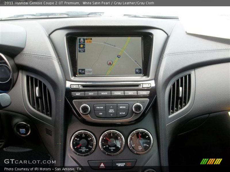 White Satin Pearl / Gray Leather/Gray Cloth 2013 Hyundai Genesis Coupe 2.0T Premium