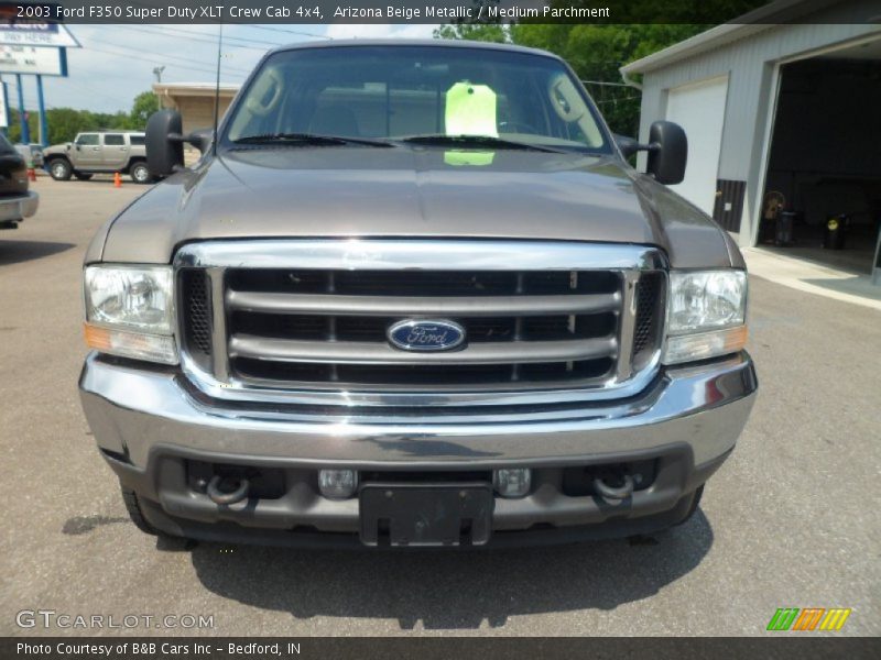 Arizona Beige Metallic / Medium Parchment 2003 Ford F350 Super Duty XLT Crew Cab 4x4