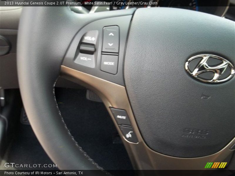 White Satin Pearl / Gray Leather/Gray Cloth 2013 Hyundai Genesis Coupe 2.0T Premium