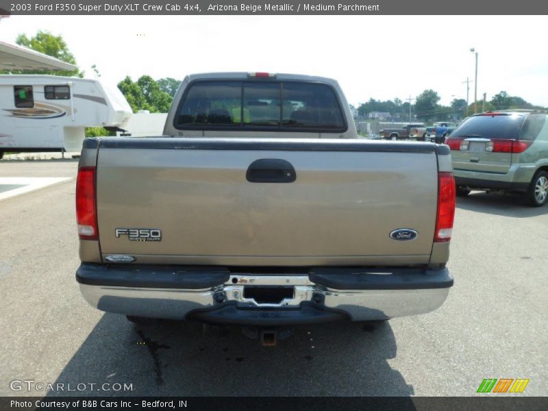 Arizona Beige Metallic / Medium Parchment 2003 Ford F350 Super Duty XLT Crew Cab 4x4