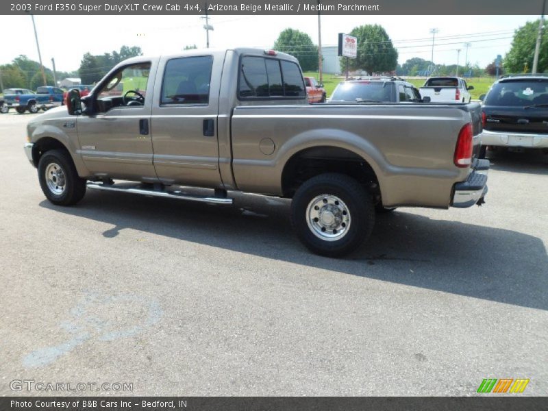 Arizona Beige Metallic / Medium Parchment 2003 Ford F350 Super Duty XLT Crew Cab 4x4