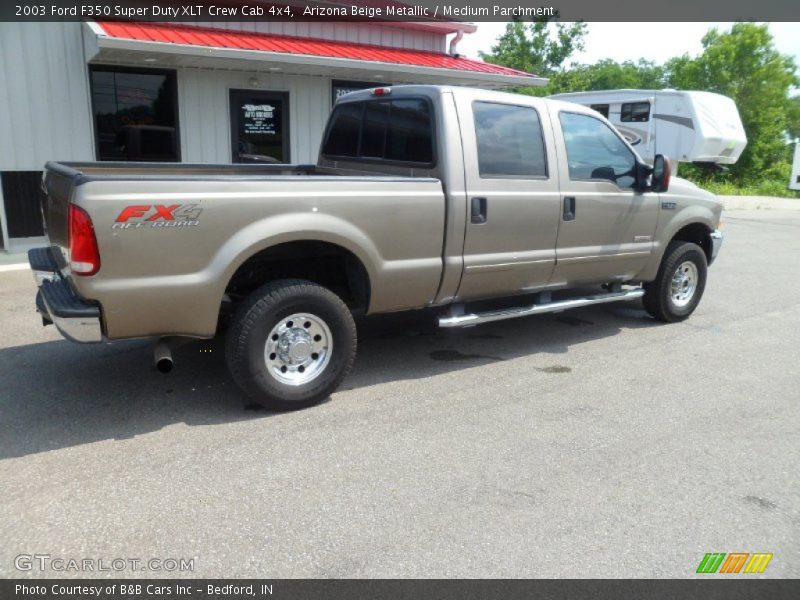 Arizona Beige Metallic / Medium Parchment 2003 Ford F350 Super Duty XLT Crew Cab 4x4