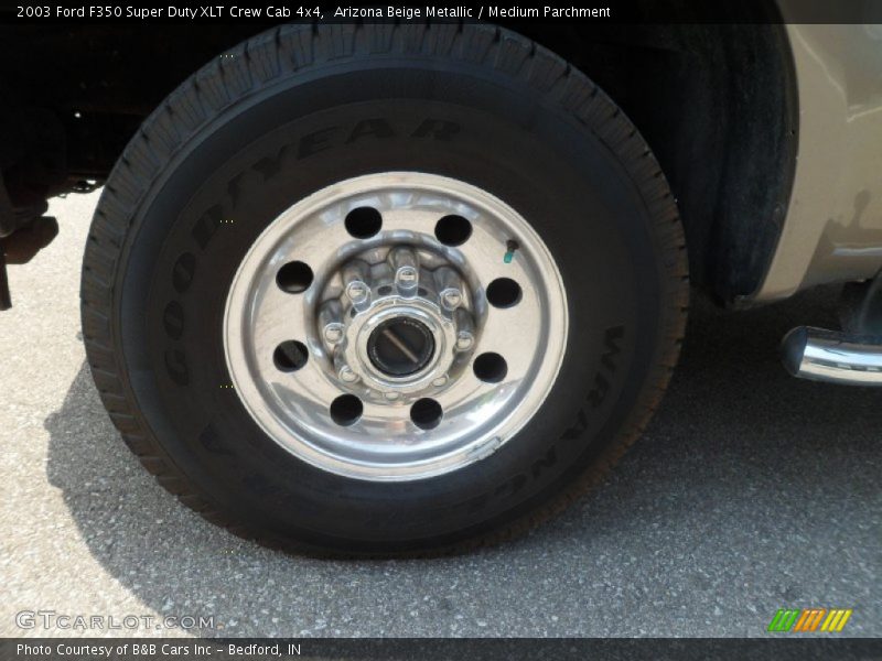Arizona Beige Metallic / Medium Parchment 2003 Ford F350 Super Duty XLT Crew Cab 4x4