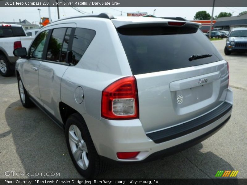 Bright Silver Metallic / Dark Slate Gray 2011 Jeep Compass 2.0