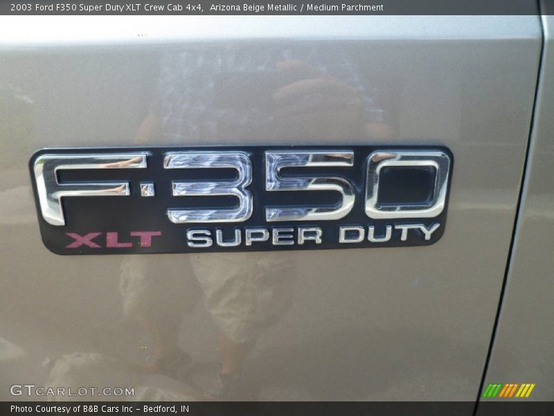 Arizona Beige Metallic / Medium Parchment 2003 Ford F350 Super Duty XLT Crew Cab 4x4