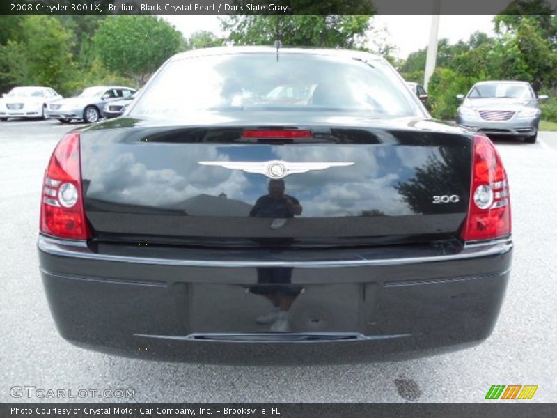 Brilliant Black Crystal Pearl / Dark Slate Gray 2008 Chrysler 300 LX