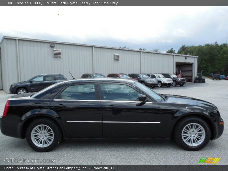 Brilliant Black Crystal Pearl / Dark Slate Gray 2008 Chrysler 300 LX