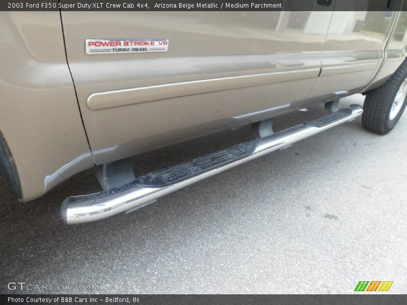 Arizona Beige Metallic / Medium Parchment 2003 Ford F350 Super Duty XLT Crew Cab 4x4