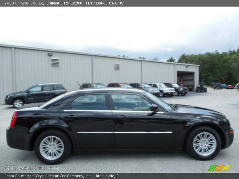 Brilliant Black Crystal Pearl / Dark Slate Gray 2008 Chrysler 300 LX