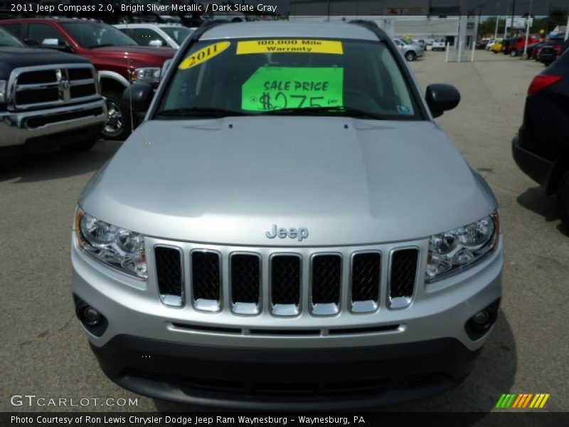 Bright Silver Metallic / Dark Slate Gray 2011 Jeep Compass 2.0