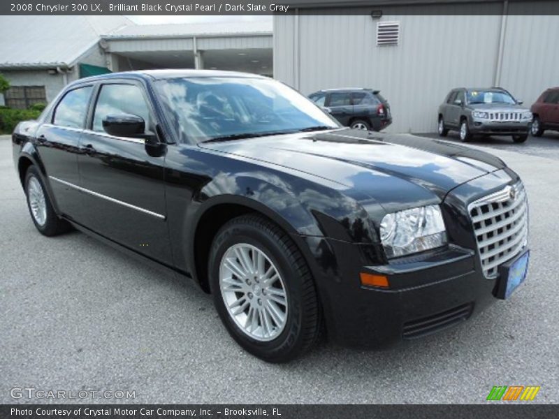 Brilliant Black Crystal Pearl / Dark Slate Gray 2008 Chrysler 300 LX
