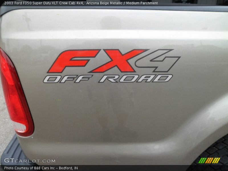 Arizona Beige Metallic / Medium Parchment 2003 Ford F350 Super Duty XLT Crew Cab 4x4