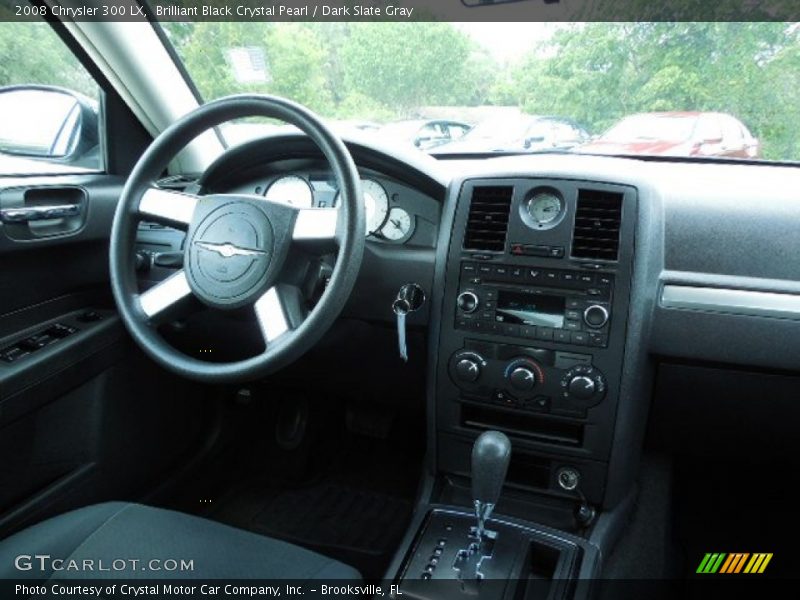Brilliant Black Crystal Pearl / Dark Slate Gray 2008 Chrysler 300 LX