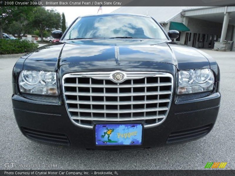 Brilliant Black Crystal Pearl / Dark Slate Gray 2008 Chrysler 300 LX