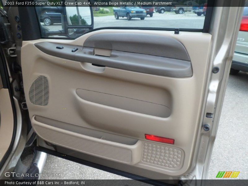 Arizona Beige Metallic / Medium Parchment 2003 Ford F350 Super Duty XLT Crew Cab 4x4
