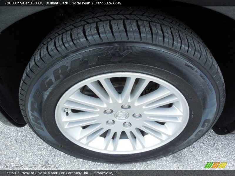 Brilliant Black Crystal Pearl / Dark Slate Gray 2008 Chrysler 300 LX