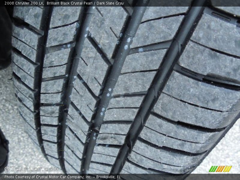 Brilliant Black Crystal Pearl / Dark Slate Gray 2008 Chrysler 300 LX