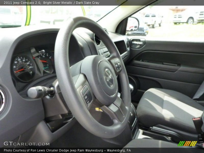 Bright Silver Metallic / Dark Slate Gray 2011 Jeep Compass 2.0