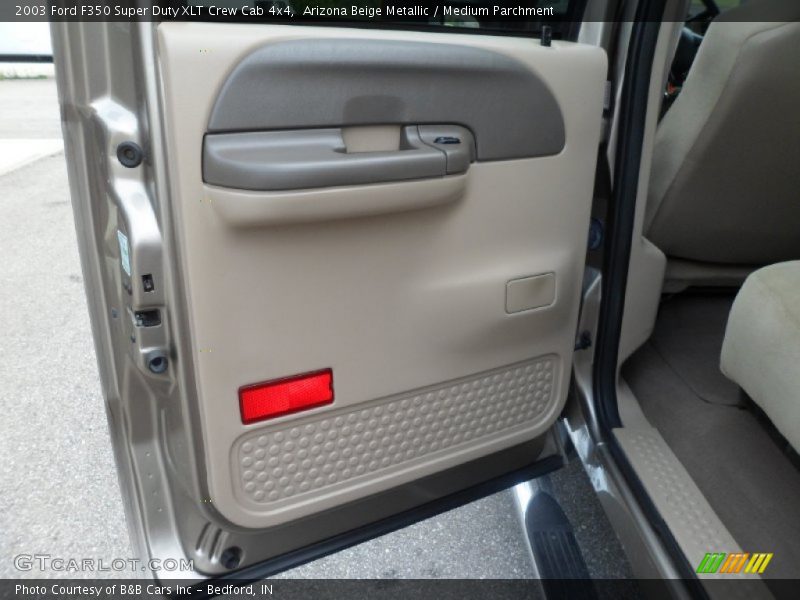 Arizona Beige Metallic / Medium Parchment 2003 Ford F350 Super Duty XLT Crew Cab 4x4