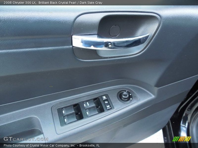 Brilliant Black Crystal Pearl / Dark Slate Gray 2008 Chrysler 300 LX