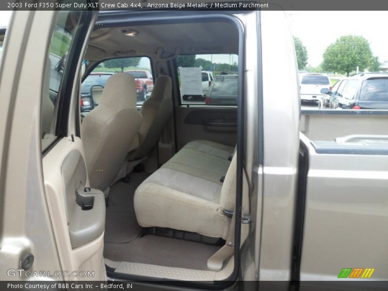 Arizona Beige Metallic / Medium Parchment 2003 Ford F350 Super Duty XLT Crew Cab 4x4