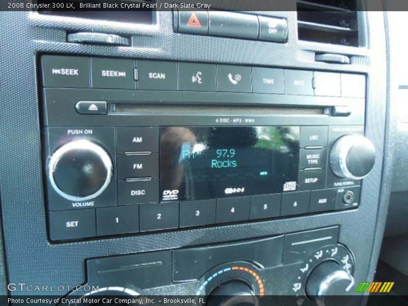 Brilliant Black Crystal Pearl / Dark Slate Gray 2008 Chrysler 300 LX