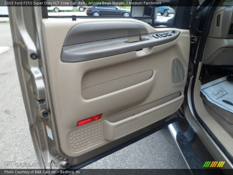Arizona Beige Metallic / Medium Parchment 2003 Ford F350 Super Duty XLT Crew Cab 4x4