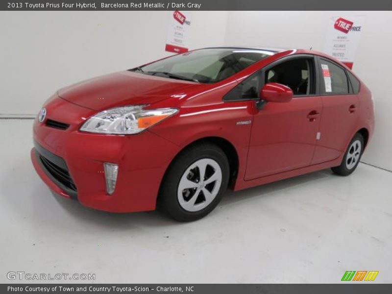 Barcelona Red Metallic / Dark Gray 2013 Toyota Prius Four Hybrid