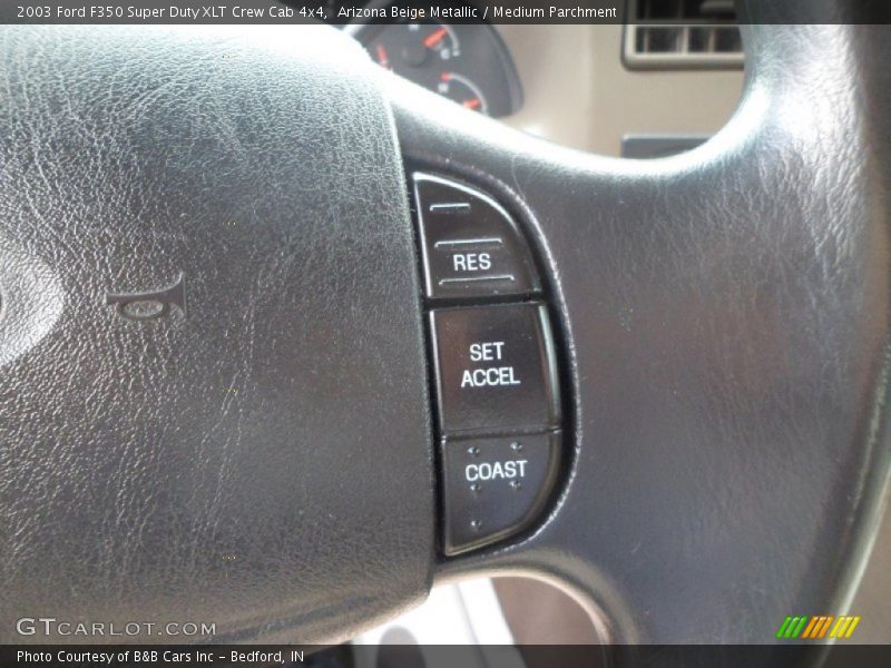 Arizona Beige Metallic / Medium Parchment 2003 Ford F350 Super Duty XLT Crew Cab 4x4