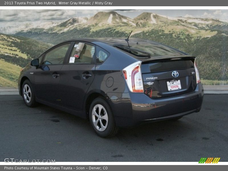 Winter Gray Metallic / Misty Gray 2013 Toyota Prius Two Hybrid