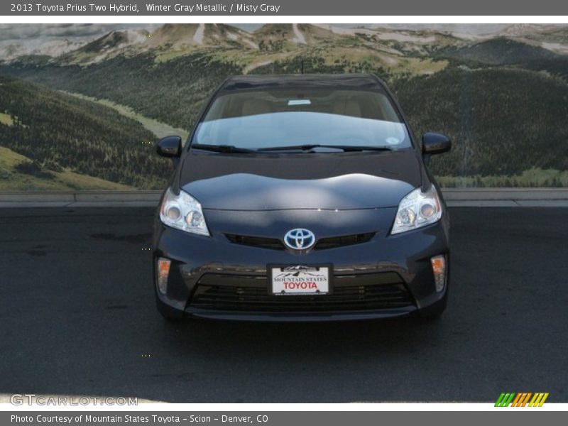 Winter Gray Metallic / Misty Gray 2013 Toyota Prius Two Hybrid