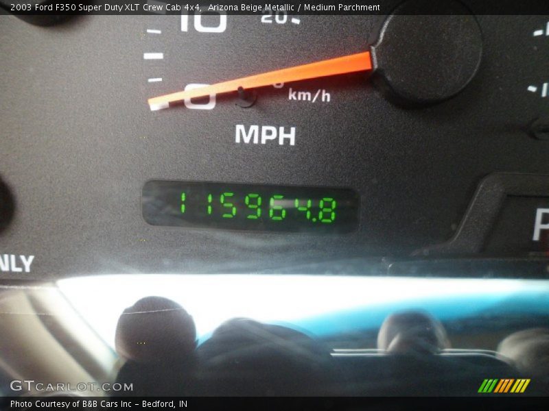 Arizona Beige Metallic / Medium Parchment 2003 Ford F350 Super Duty XLT Crew Cab 4x4