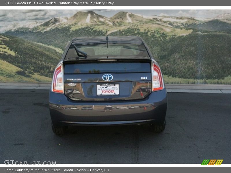 Winter Gray Metallic / Misty Gray 2013 Toyota Prius Two Hybrid