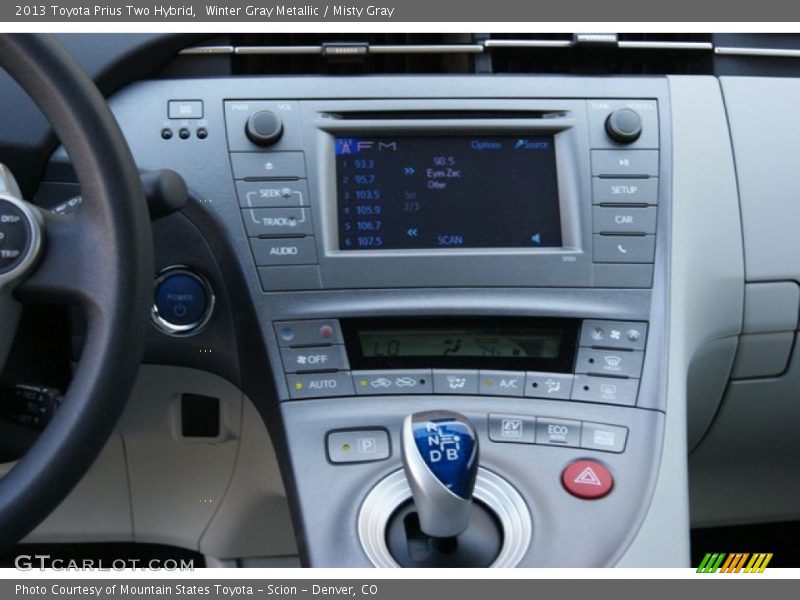 Winter Gray Metallic / Misty Gray 2013 Toyota Prius Two Hybrid