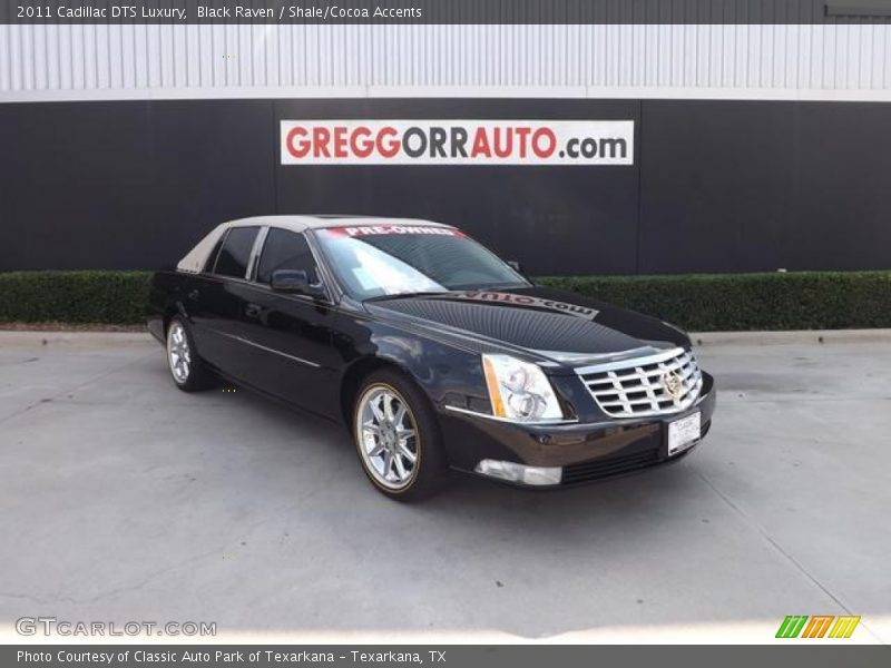 Black Raven / Shale/Cocoa Accents 2011 Cadillac DTS Luxury