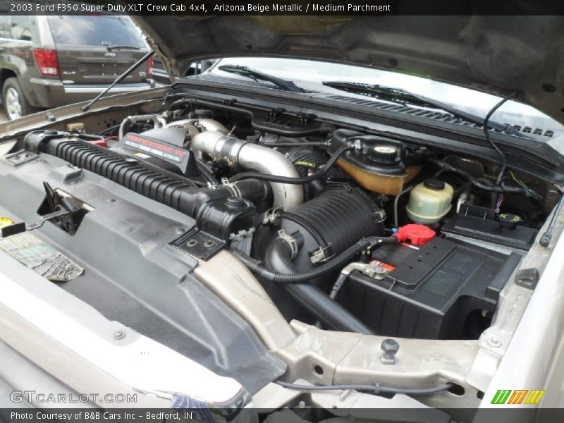 Arizona Beige Metallic / Medium Parchment 2003 Ford F350 Super Duty XLT Crew Cab 4x4