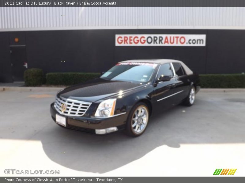 Black Raven / Shale/Cocoa Accents 2011 Cadillac DTS Luxury