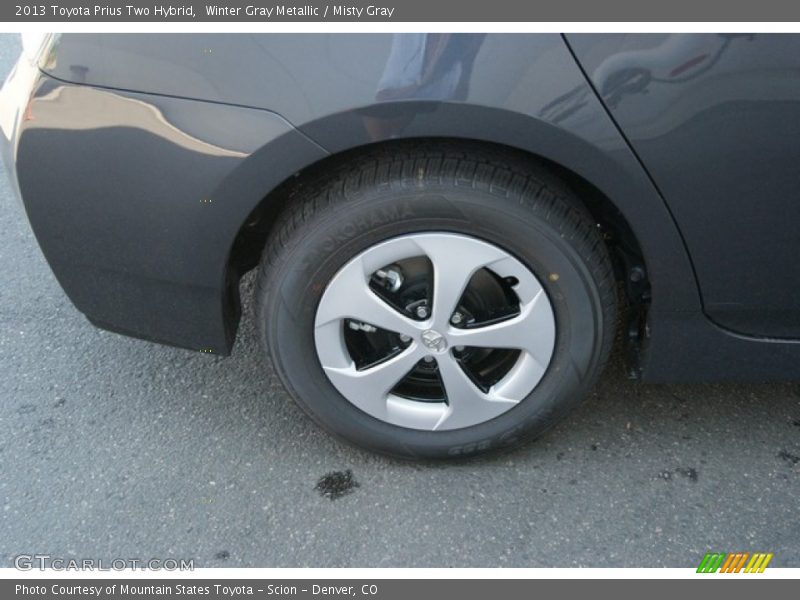 Winter Gray Metallic / Misty Gray 2013 Toyota Prius Two Hybrid