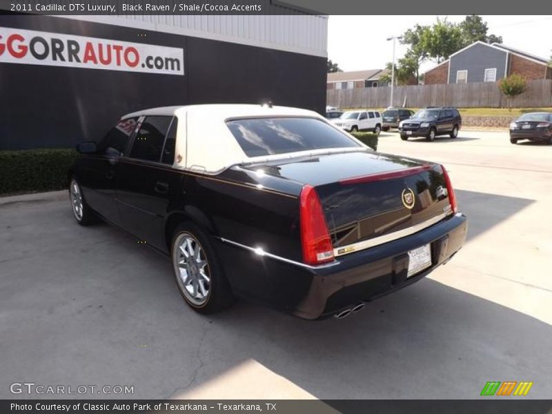 Black Raven / Shale/Cocoa Accents 2011 Cadillac DTS Luxury
