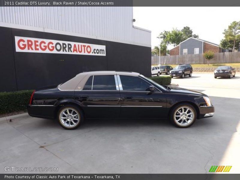 Black Raven / Shale/Cocoa Accents 2011 Cadillac DTS Luxury