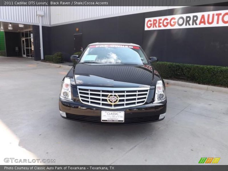 Black Raven / Shale/Cocoa Accents 2011 Cadillac DTS Luxury