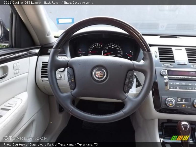 Black Raven / Shale/Cocoa Accents 2011 Cadillac DTS Luxury