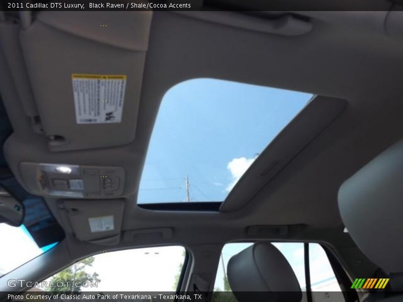 Black Raven / Shale/Cocoa Accents 2011 Cadillac DTS Luxury