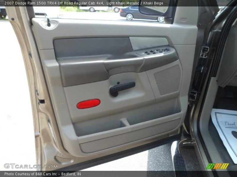 Light Khaki Metallic / Khaki Beige 2007 Dodge Ram 1500 TRX4 Off Road Regular Cab 4x4