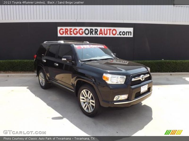 Black / Sand Beige Leather 2013 Toyota 4Runner Limited